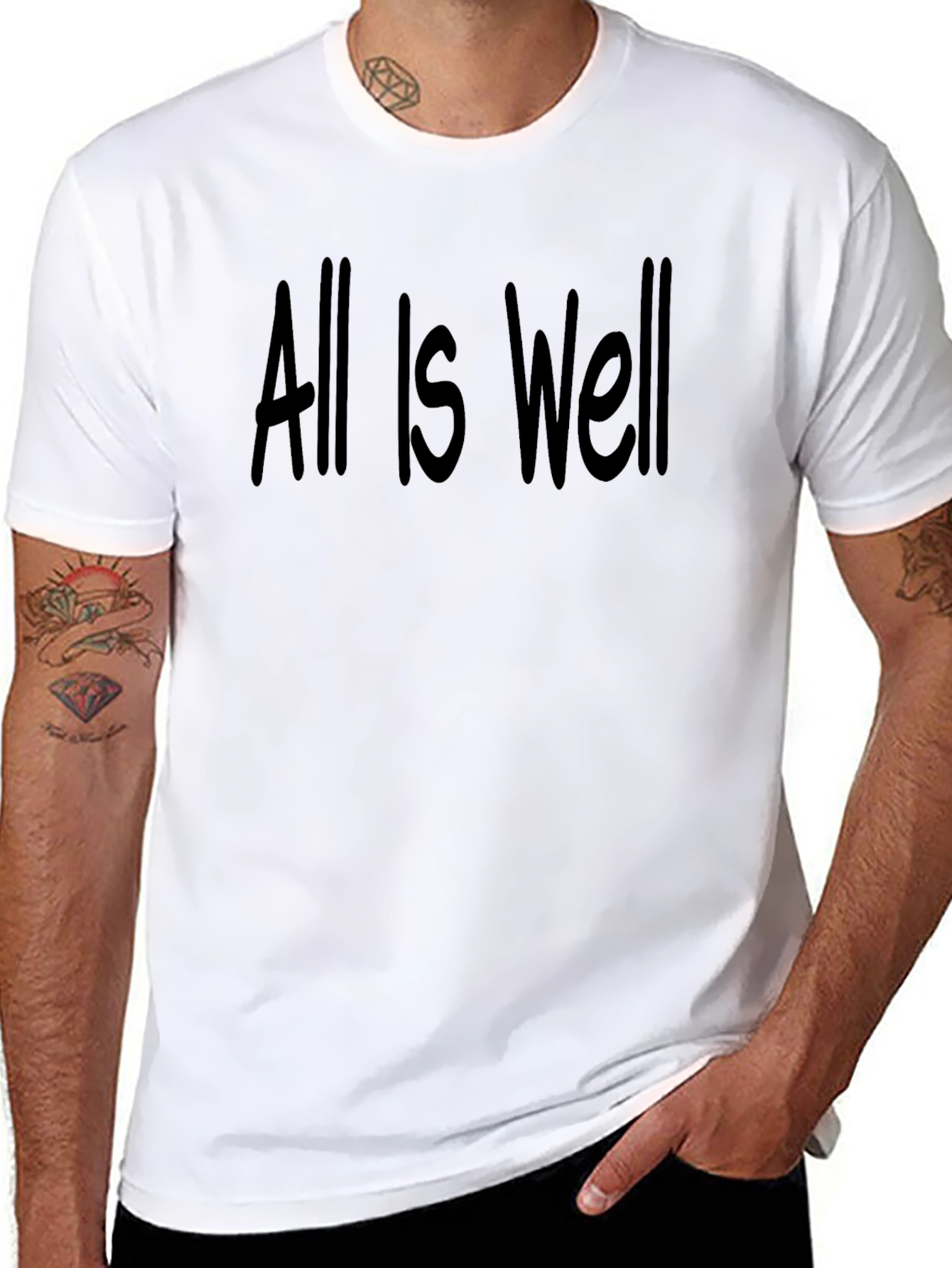 All is Well Black T-Shirt