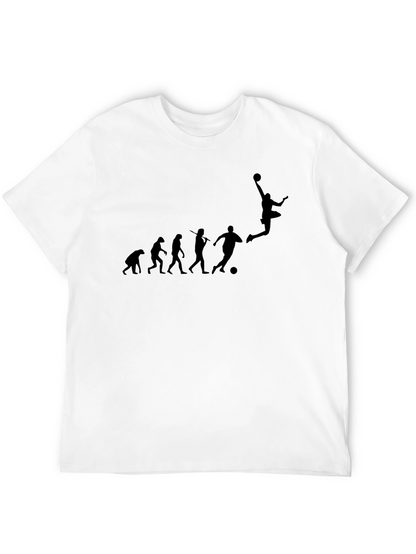 Evolution of Soccer Black T-Shirt