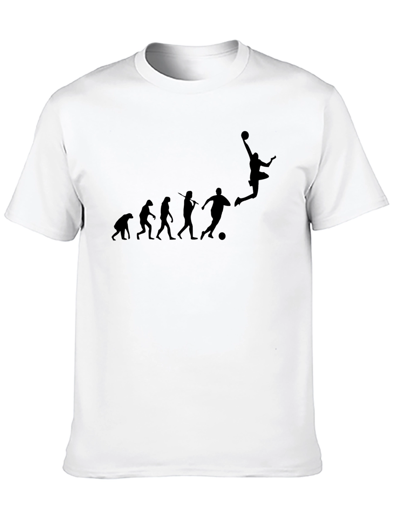 Evolution of Soccer Black T-Shirt