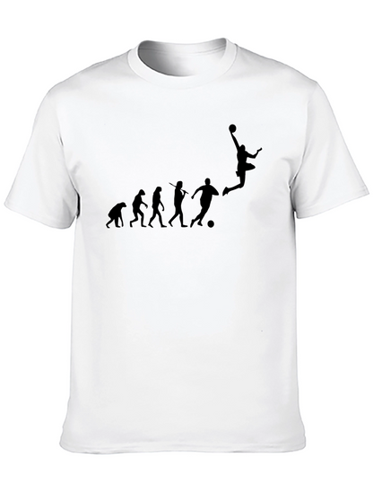 Evolution of Soccer Black T-Shirt