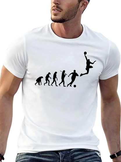Evolution of Soccer Black T-Shirt