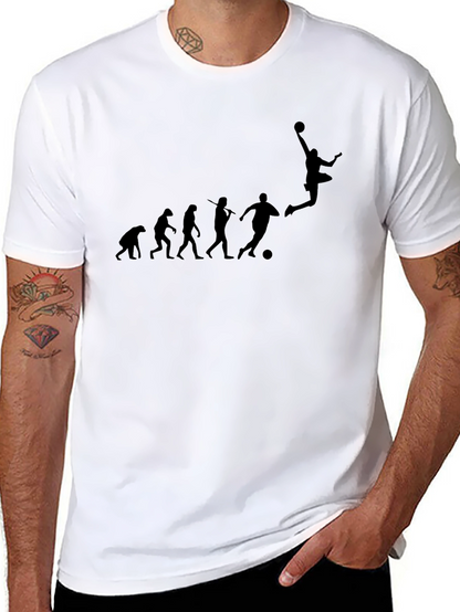 Evolution of Soccer Black T-Shirt
