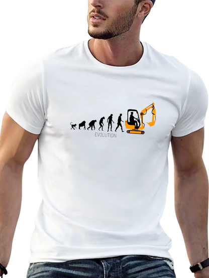 Evolution Excavator Black Graphic Tee