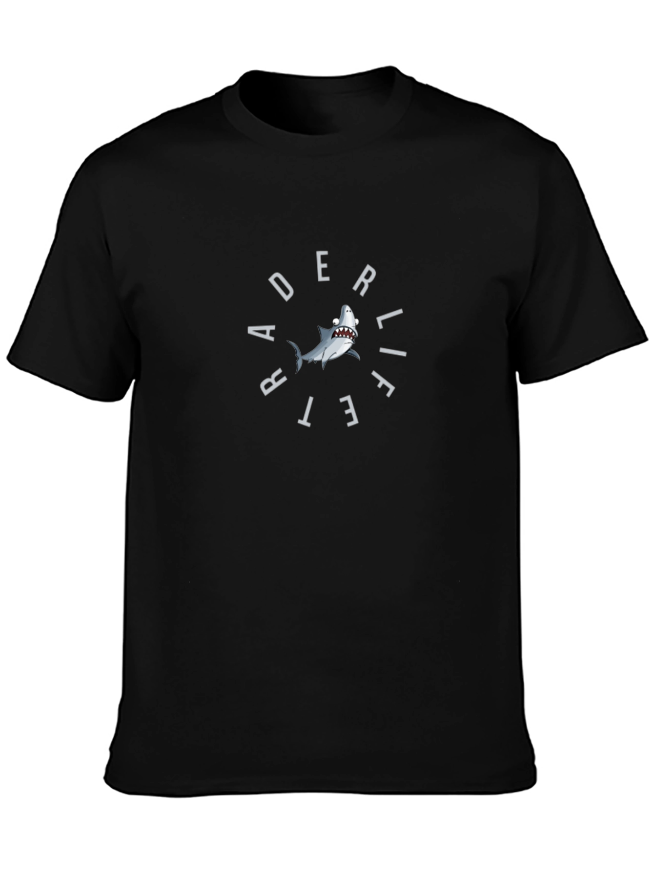 Rad Lifet Shark Graphic T-Shirt - Black