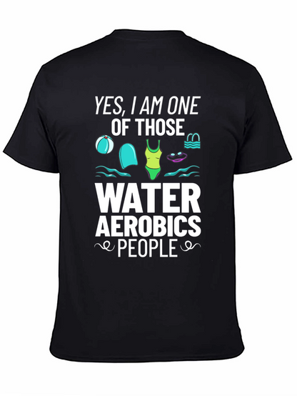 Water Aerobics Enthusiast Black Tee