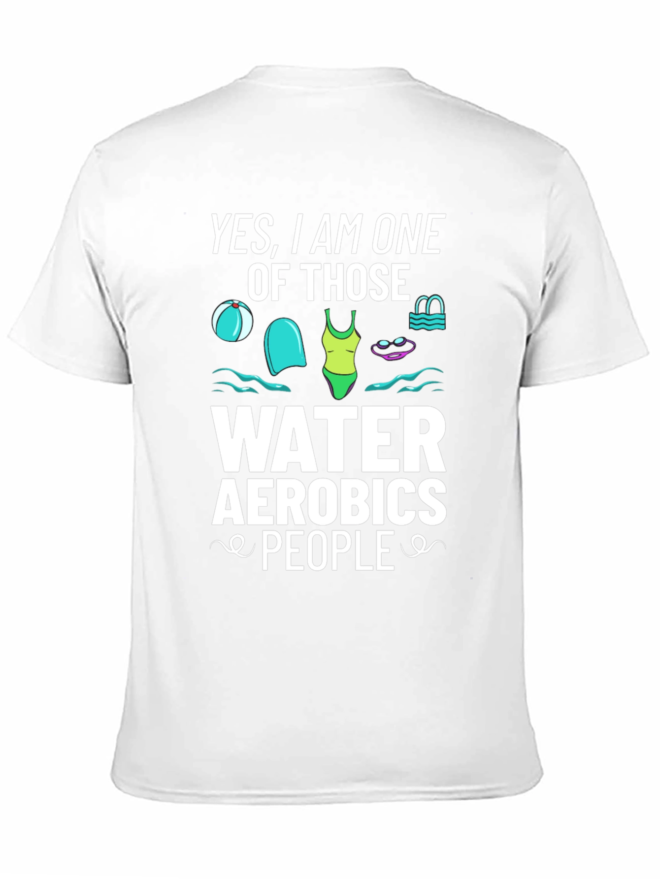 Water Aerobics Enthusiast Black Tee