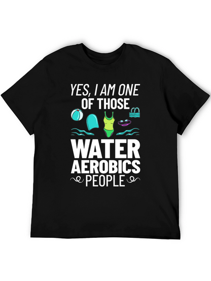 Water Aerobics Enthusiast Black Tee