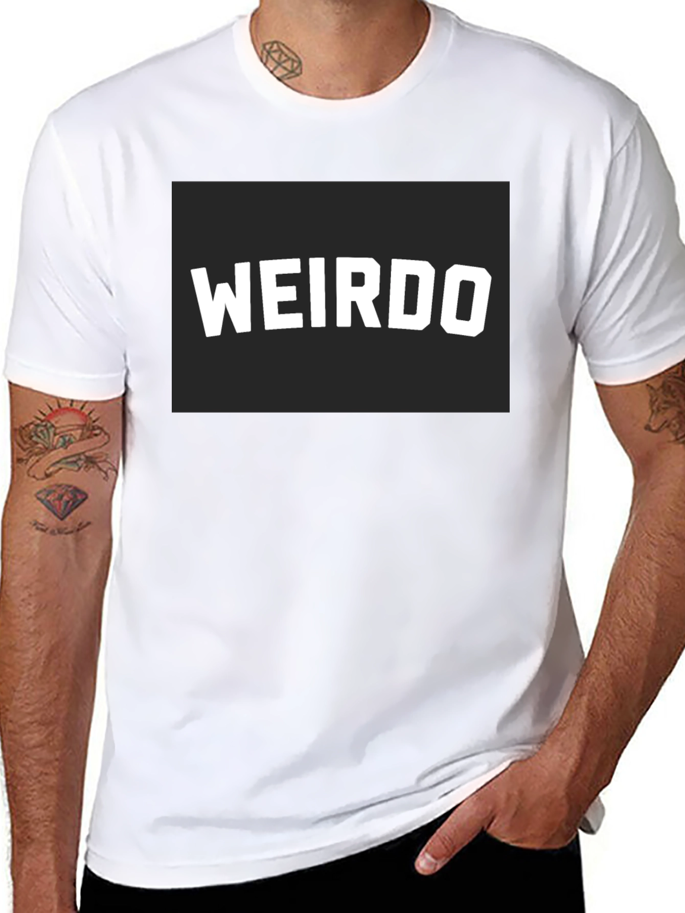 Weirdo Graphic T-Shirt - Black