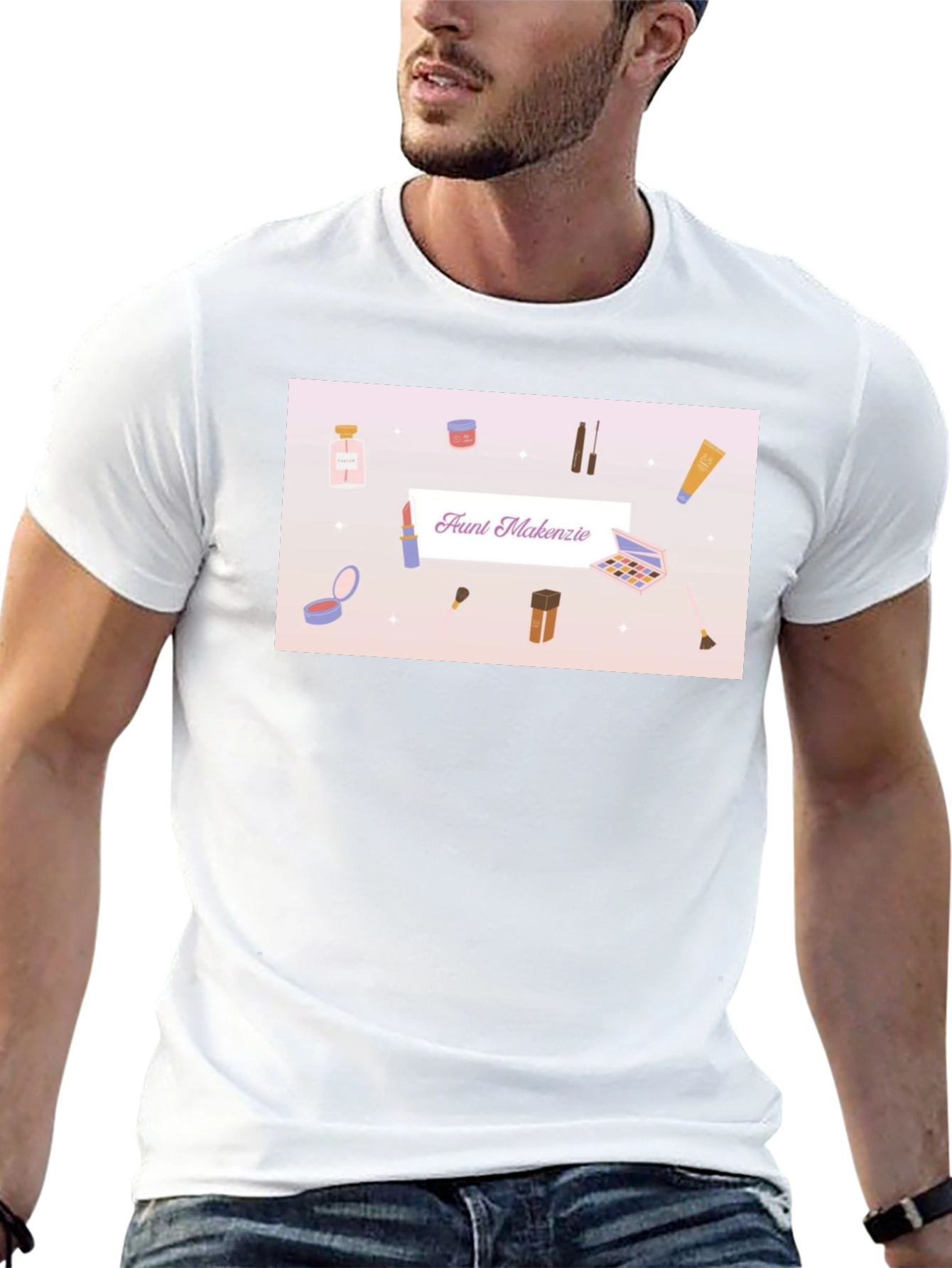 Makeup T-Shirt - Faunt Makenzie - Black Cotton Tee