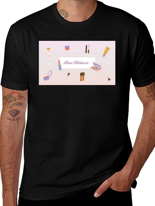 Makeup T-Shirt - Faunt Makenzie - Black Cotton Tee