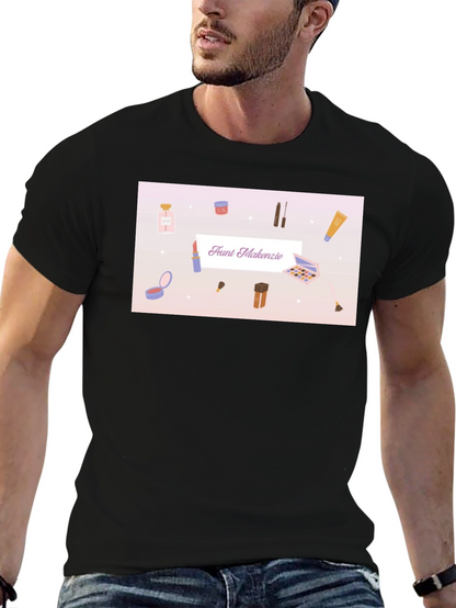 Makeup T-Shirt - Faunt Makenzie - Black Cotton Tee