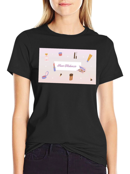 Makeup T-Shirt - Faunt Makenzie - Black Cotton Tee
