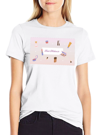 Makeup T-Shirt - Faunt Makenzie - Black Cotton Tee