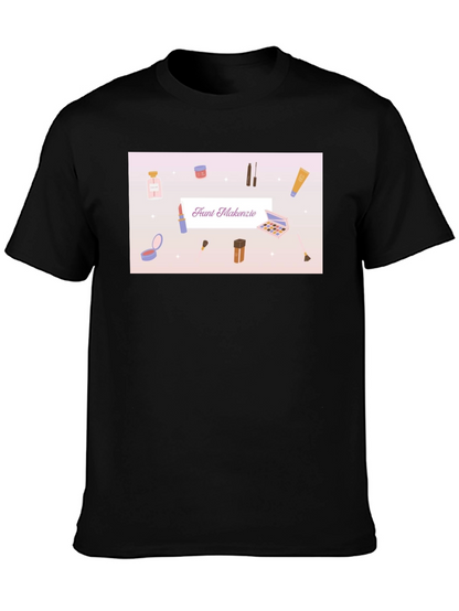 Makeup T-Shirt - Faunt Makenzie - Black Cotton Tee