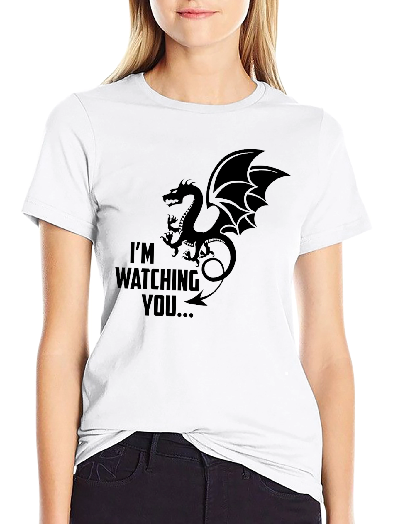 Dragon Graphic T-Shirt - Im Watching You