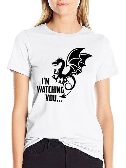 Dragon Graphic T-Shirt - Im Watching You
