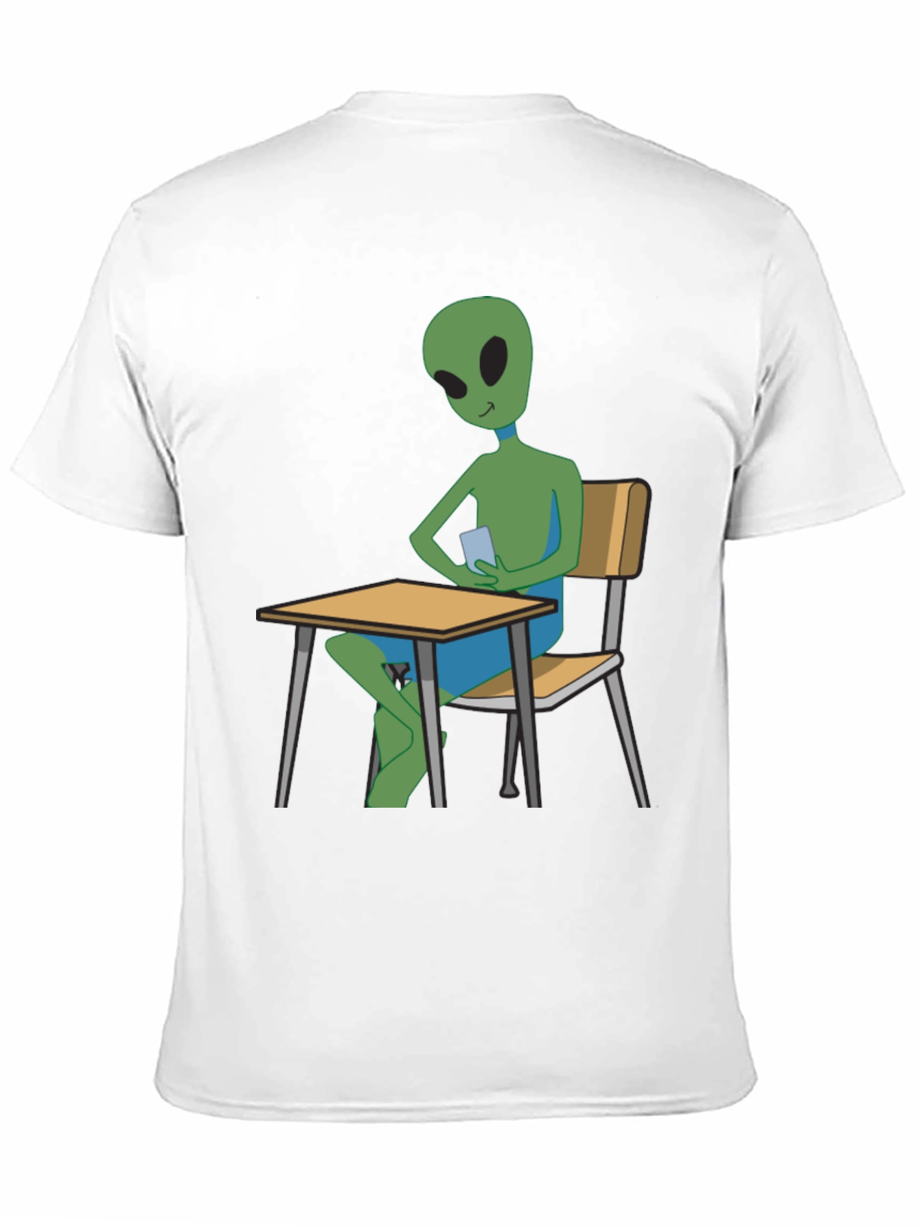 Alien Student T-Shirt - Black Cotton Tee