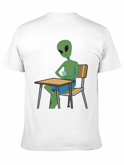 Alien Student T-Shirt - Black Cotton Tee