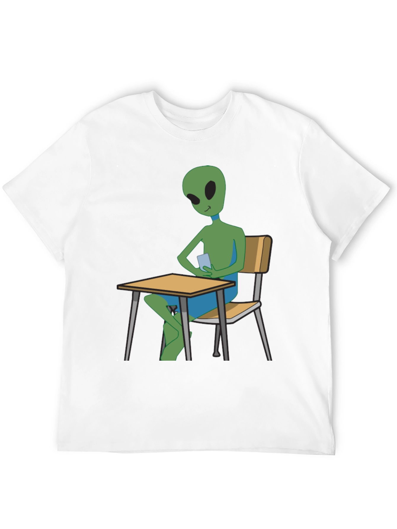 Alien Student T-Shirt - Black Cotton Tee