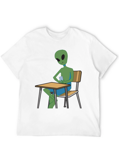 Alien Student T-Shirt - Black Cotton Tee
