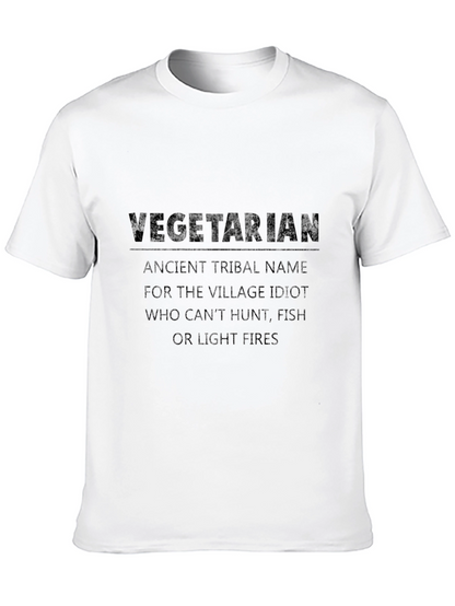 Vegetarian Village Idiot Graphic T-Shirt