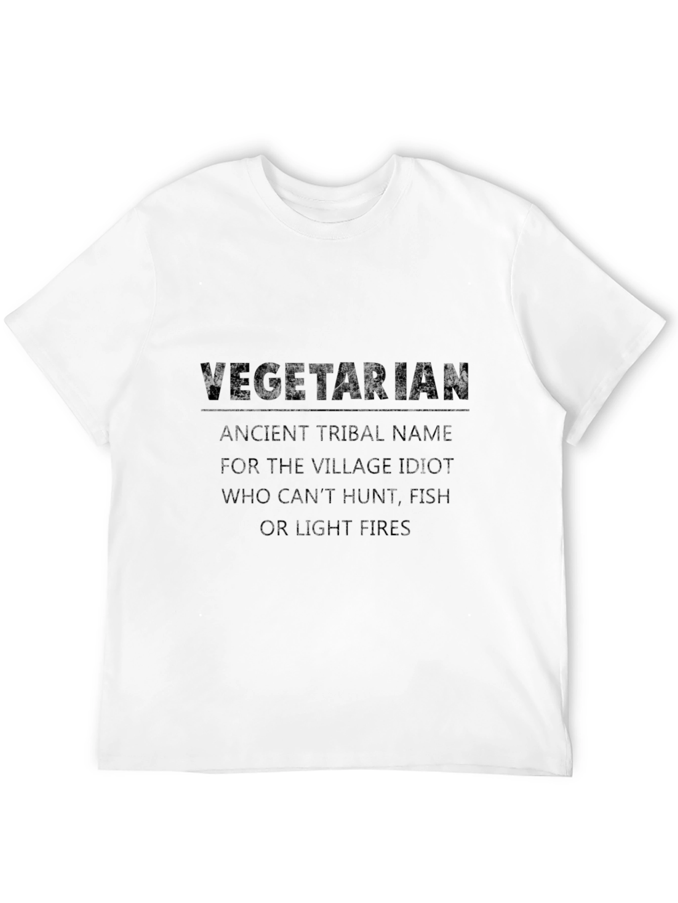Vegetarian Village Idiot Graphic T-Shirt