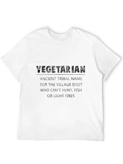 Vegetarian Village Idiot Graphic T-Shirt