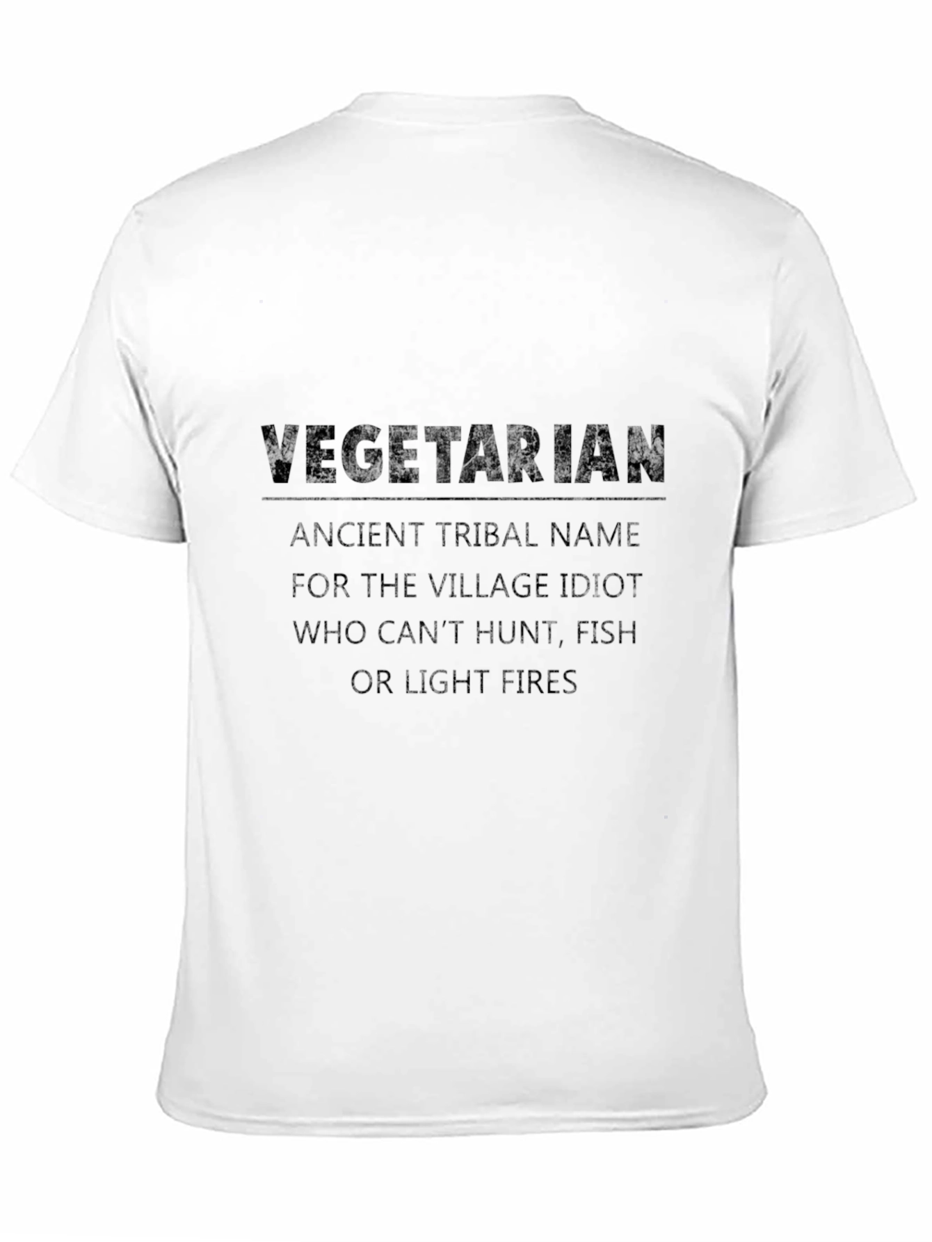 Vegetarian Village Idiot Graphic T-Shirt