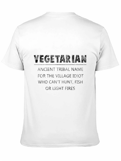 Vegetarian Village Idiot Graphic T-Shirt