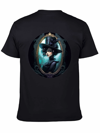Elegant Victorian Lady T-Shirt - Black