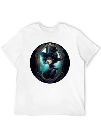 Elegant Victorian Lady T-Shirt - Black