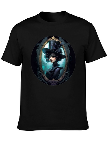 Elegant Victorian Lady T-Shirt - Black
