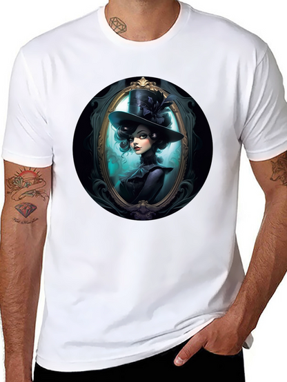 Elegant Victorian Lady T-Shirt - Black