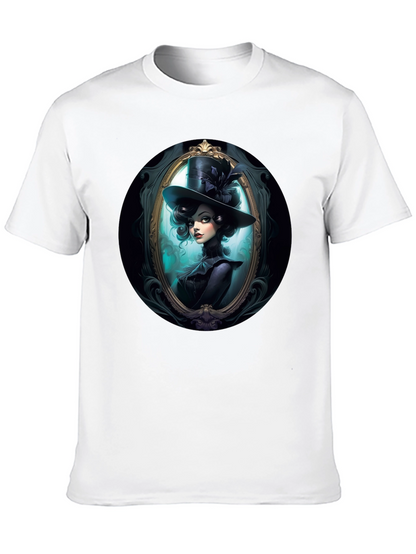 Elegant Victorian Lady T-Shirt - Black