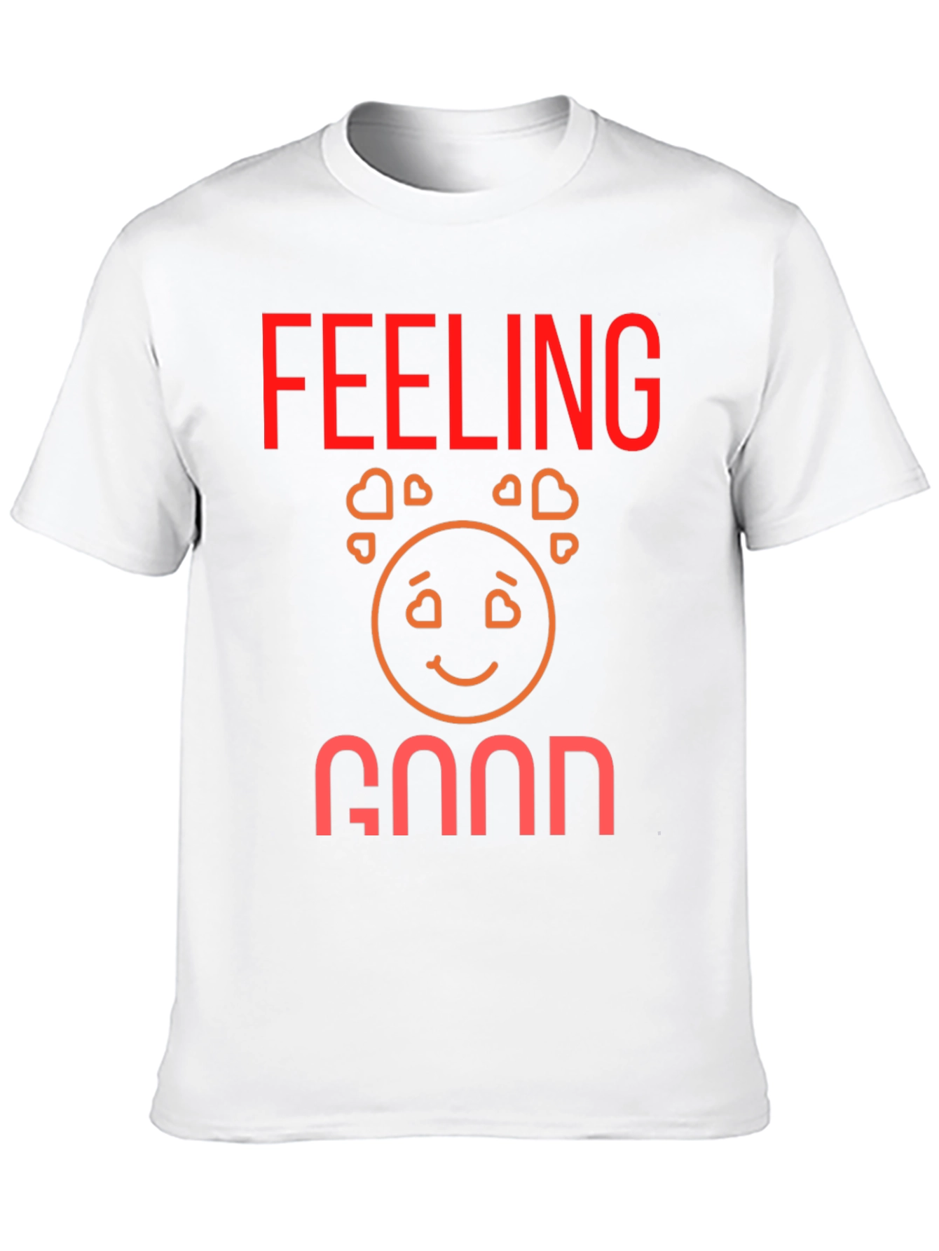 Feeling Good Graphic Tee - Black Cotton Comfort