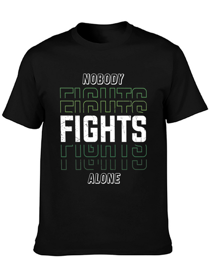 Nobody Fights Alone Graphic Tee - Black