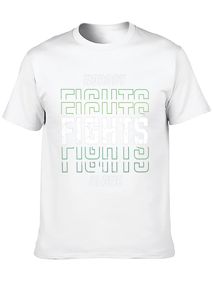 Nobody Fights Alone Graphic Tee - Black
