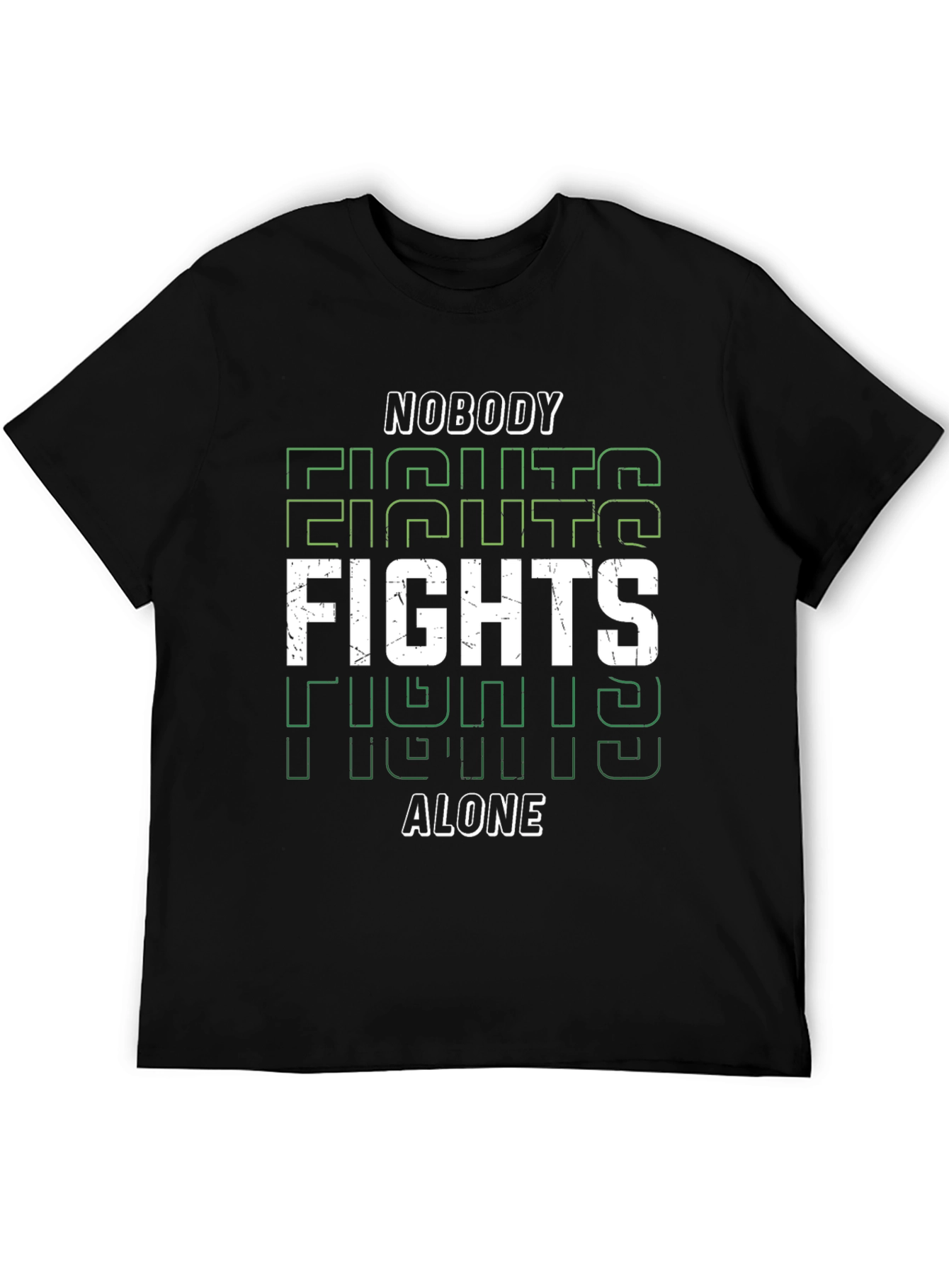 Nobody Fights Alone Graphic Tee - Black
