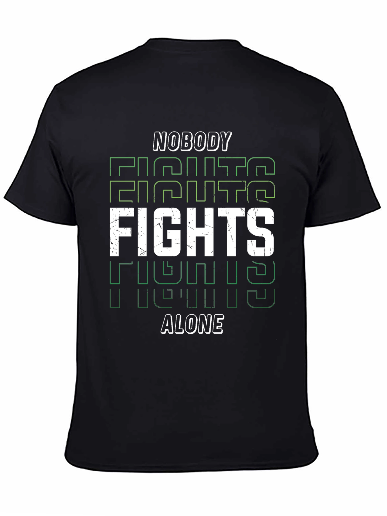 Nobody Fights Alone Graphic Tee - Black