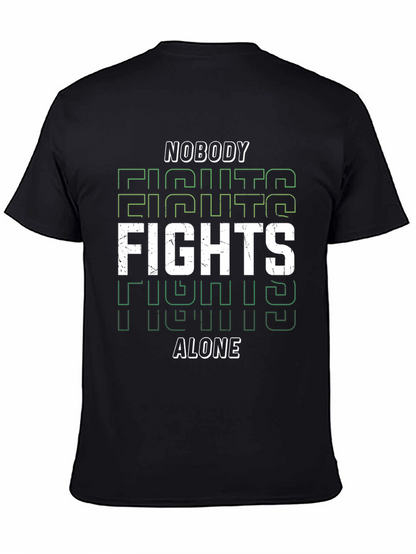 Nobody Fights Alone Graphic Tee - Black