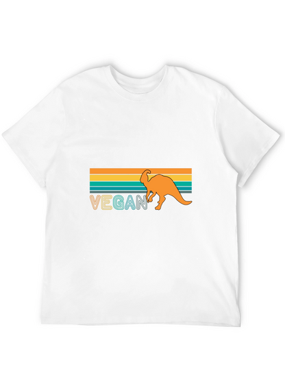 Vegan Dinosaur T-Shirt - Retro Design