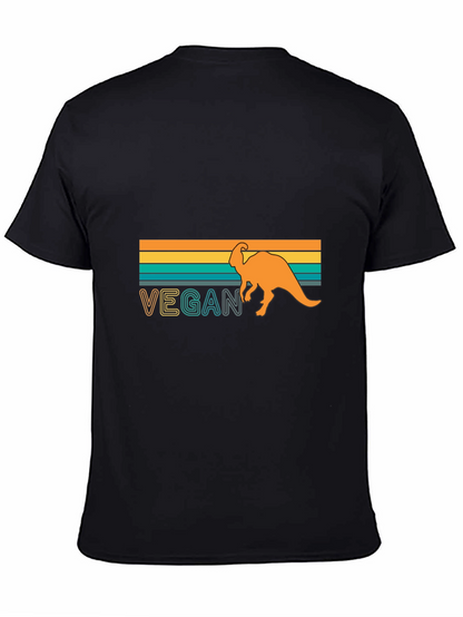 Vegan Dinosaur T-Shirt - Retro Design