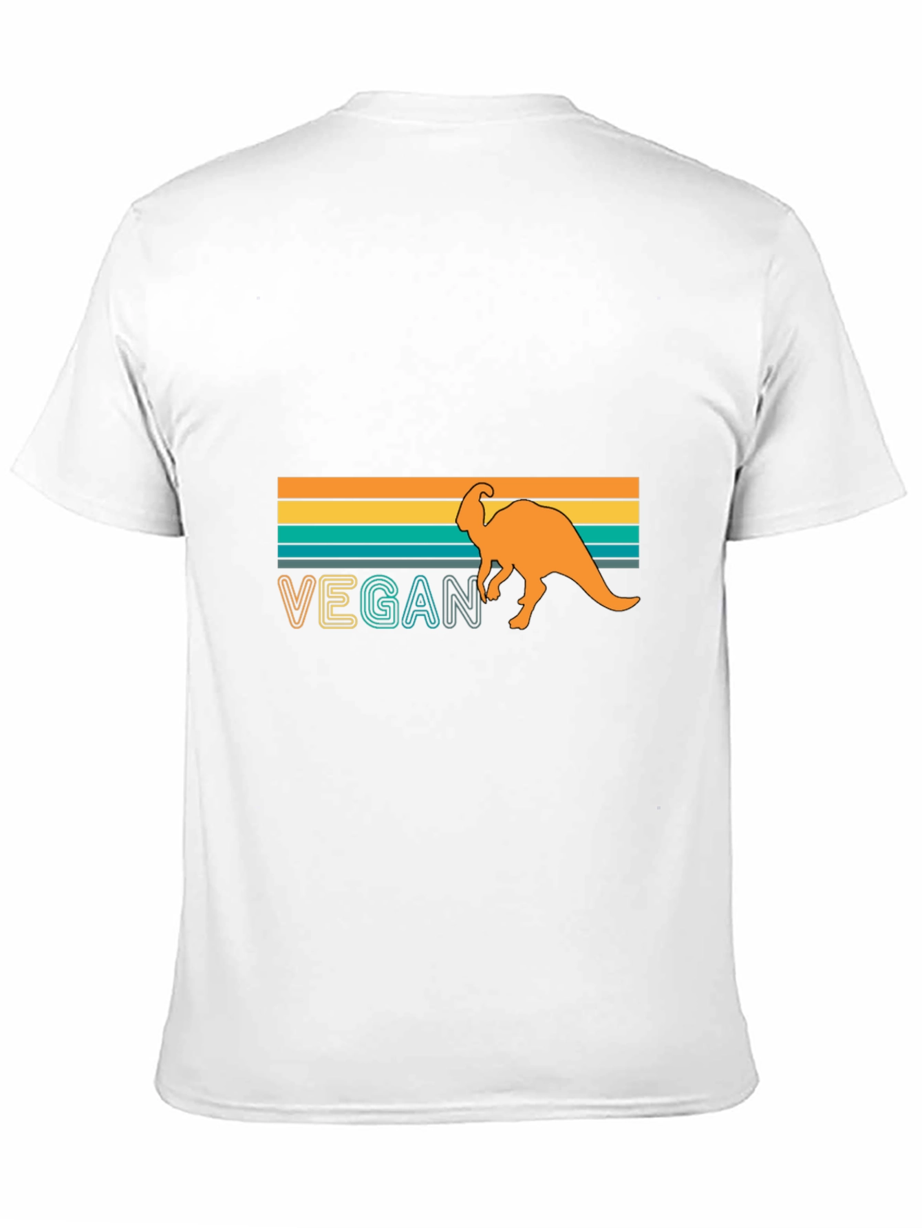 Vegan Dinosaur T-Shirt - Retro Design
