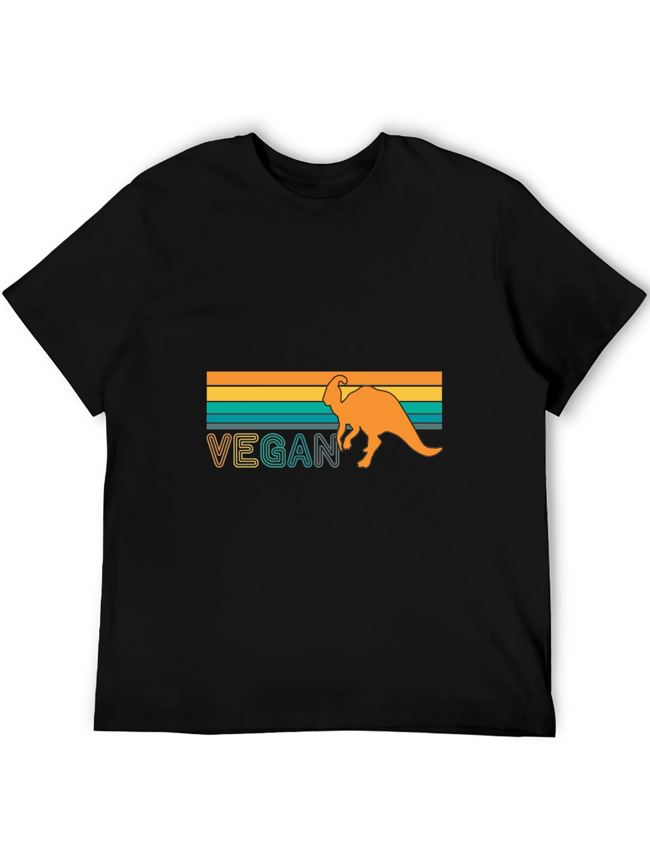 Vegan Dinosaur T-Shirt - Retro Design