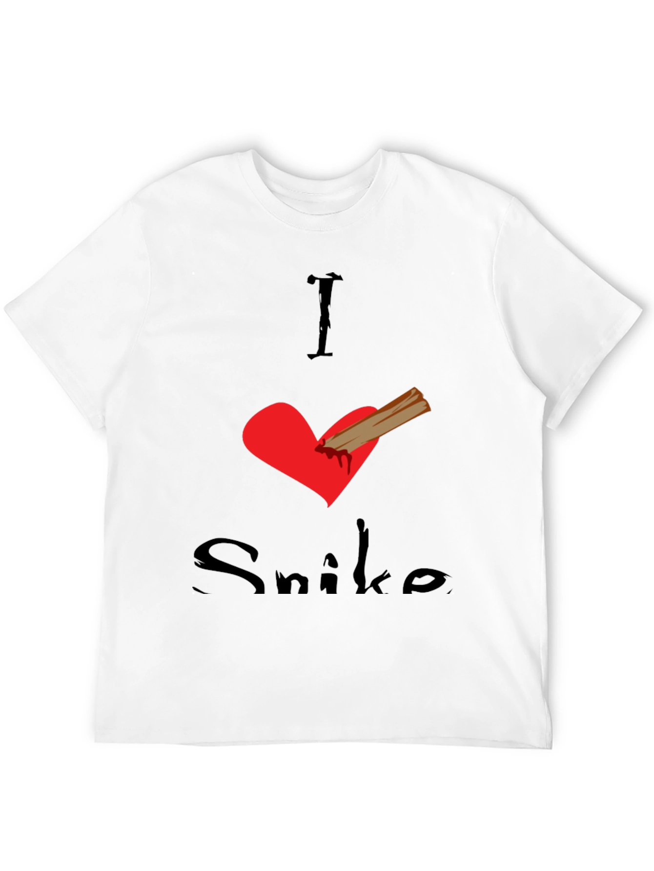 I Love Snike Black T-Shirt
