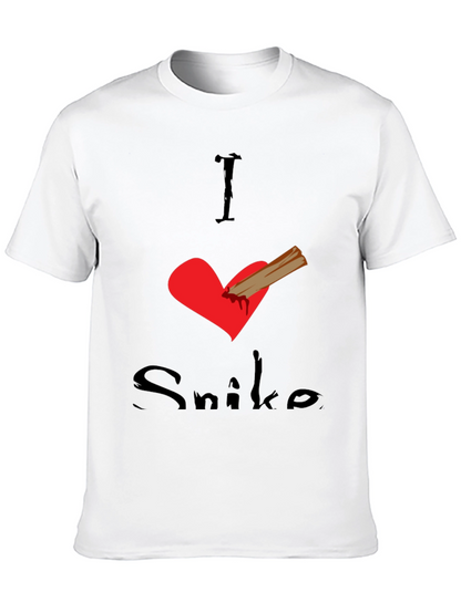 I Love Snike Black T-Shirt