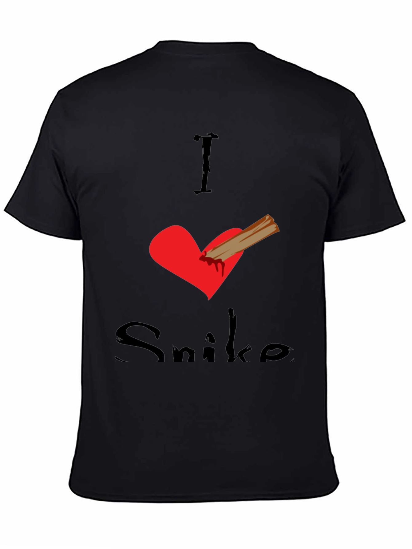 I Love Snike Black T-Shirt