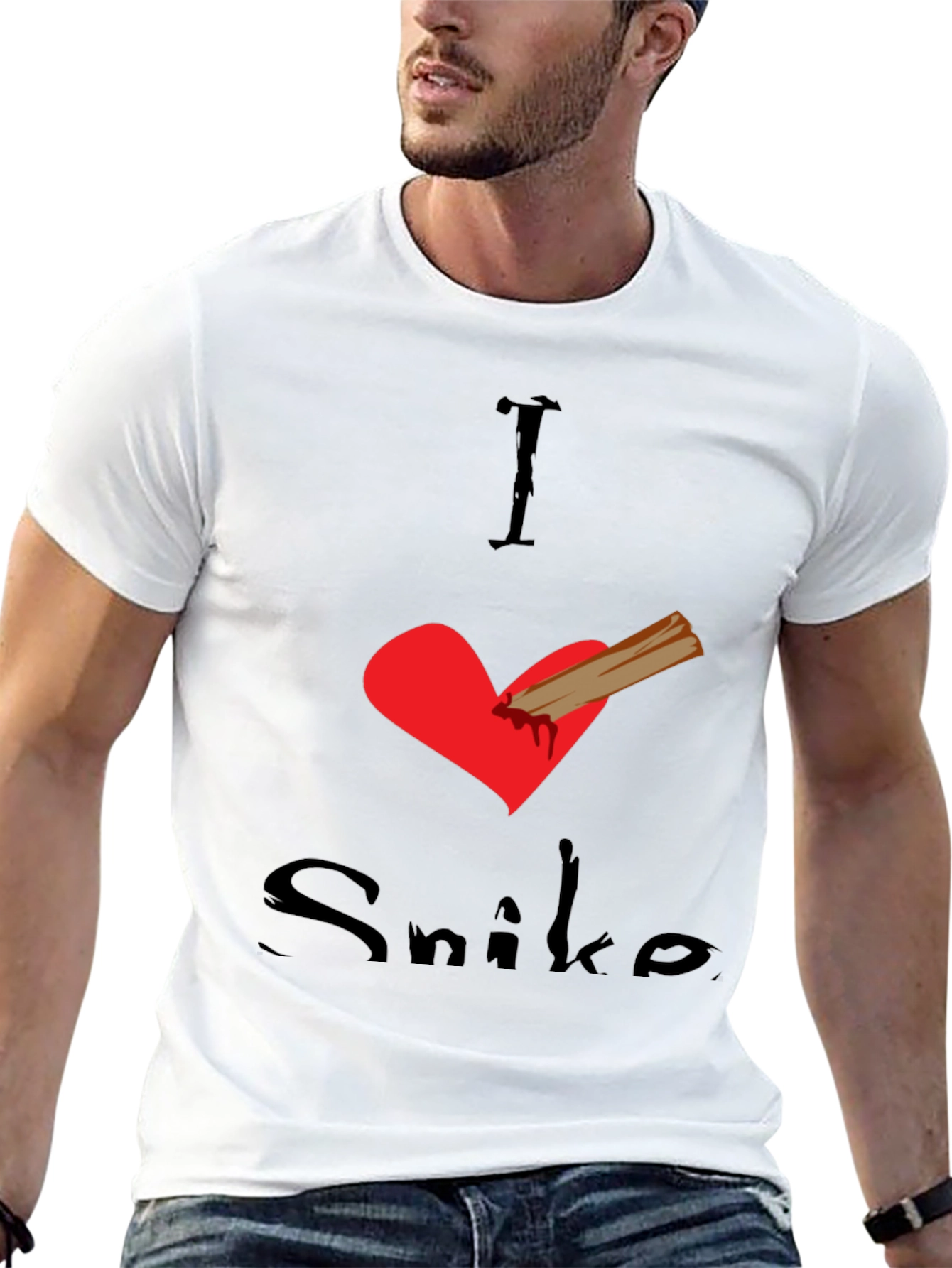 I Love Snike Black T-Shirt