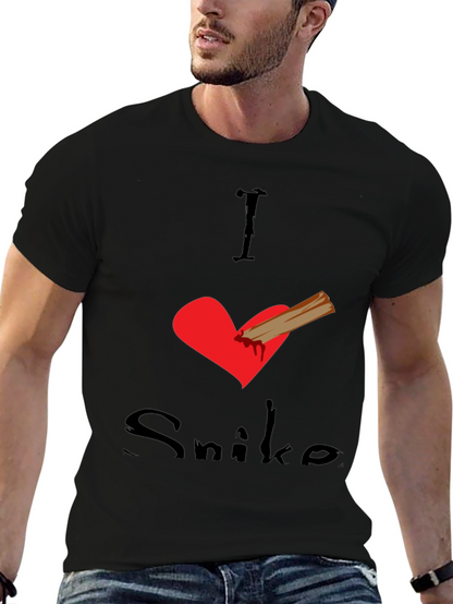 I Love Snike Black T-Shirt