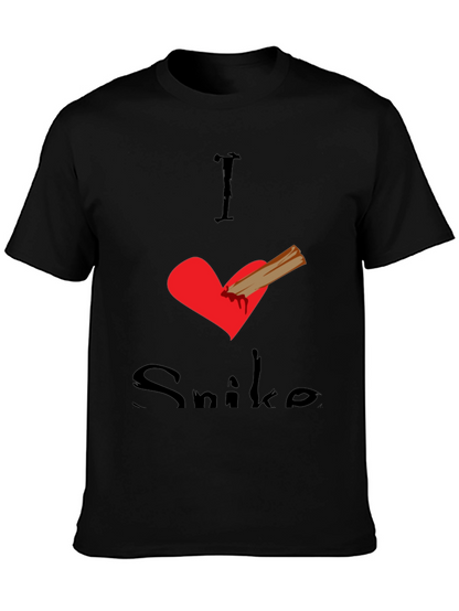 I Love Snike Black T-Shirt